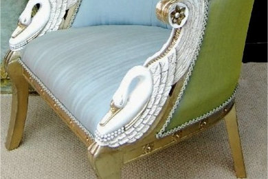 Swan Chair, Early 19th Century Reproduction, Hand Painted