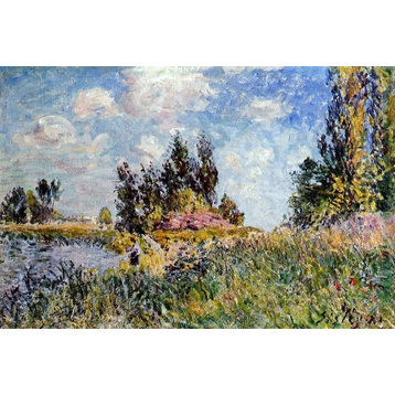 Alfred Sisley Landscape, The Banks of the Loing at Saint-Mammes Wall Decal