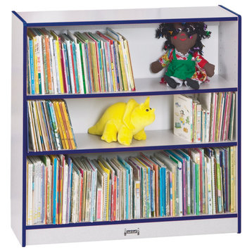 Rainbow Accents Short Bookcase - Blue