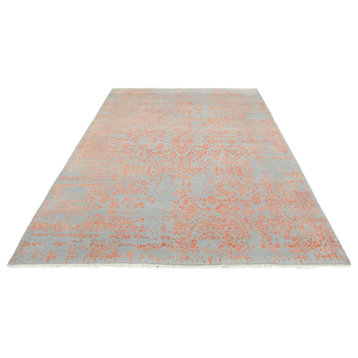 Oriental Rug Sadraa 9'8"x6'7" Hand Knotted Carpet