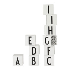 Design Letters AJ Vintage ABC Wooden Block Set, Danish Alphabet