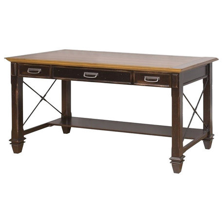 Martin Furniture Hartford Wood Writing Desk Writing Table Office Desk Black