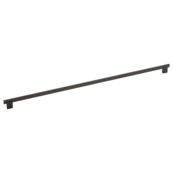Bridge Style Metal Pull/Handle, Black, 26-1/2" (672 mm) Overall Length