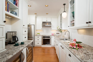 Example of a classic kitchen design in Other