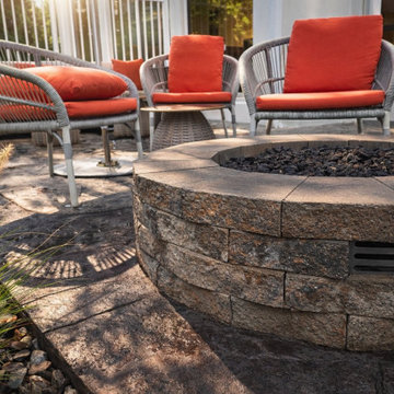 Stacked Stone Gas Firepit Hotel