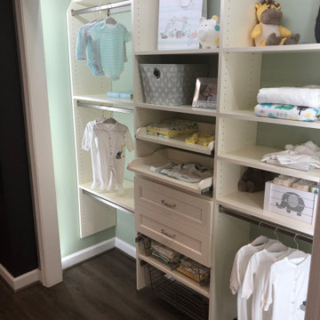 Custom Small Beige Kids' Closets: Tailored Storage Solutions for Children's Spac