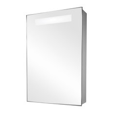 Mirrored Bathroom Cabinet With Demister and LED Strip, Without Speakers