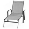 Foxhill All-Weather Aluminum Chaise Lounge Chair With Sunbrella Sling Fabric