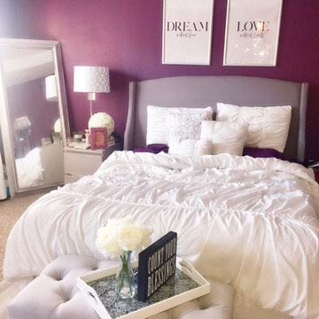 Purple Cottage Bedroom