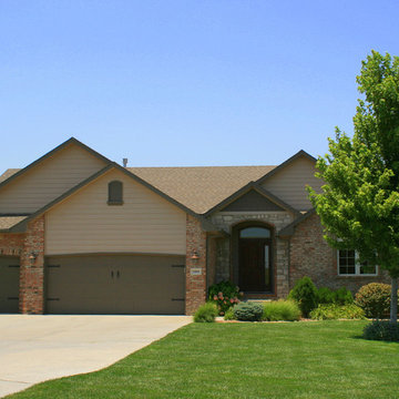 Contemporary home with 3 car garage