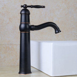 Brass Antique Black Bronze Bathroom Mixer Sink Faucet Rotatable BT1123Q - Bathroom Sink Faucets