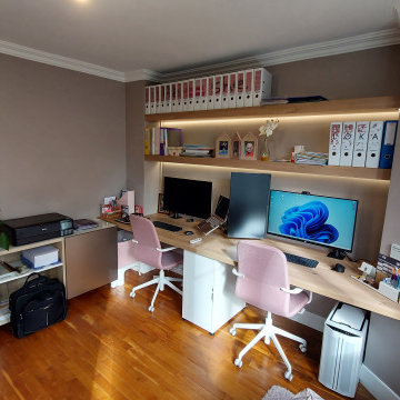 Transformation d'une chambre en bureau