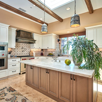 Traditional Kitchen with Rustic Elements