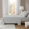 Beautyrest Oversized Flannel 4 Piece Sheet Set, Grey Windowpane