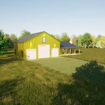 Barndo 2 Bed/2 Bath living arear with a shop