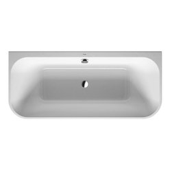 Happy D.2 Series White Bathtub, Base Tub By Duravit - Bathtubs
