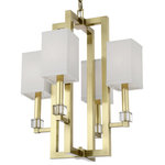 Crystorama - Dixon 4 Light Chandelier, Aged Brass (AG) - This 4 light Chandelier from the Dixon collection by Crystorama will enhance your home with a perfect mix of form and function. The features include a Aged Brass finish applied by experts.