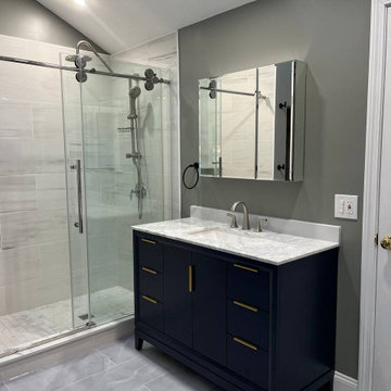 Sun Shore Construction's Master Bathroom Transformation with Custom Shower