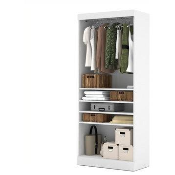 Atlin Designs 36" Corner Storage Unit in White