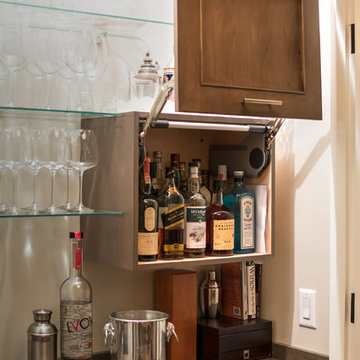 Transitional Warm Brown Kitchen in Red Birch