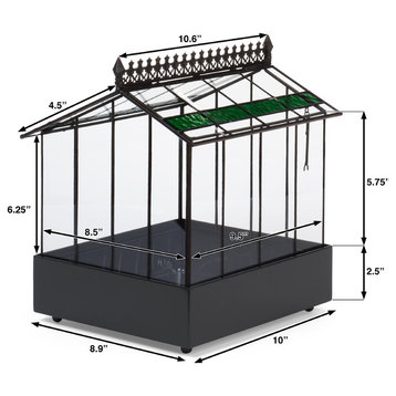 Plant Glass Terrarium Container, Indoor Planter, Wardian Case