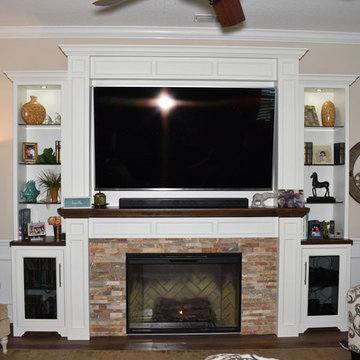 Fireplace Surround and Entertainment Center