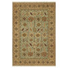 Alessandra Hand-woven Wool Traditional Blue/Ivory Area Rug, 10' x 14'