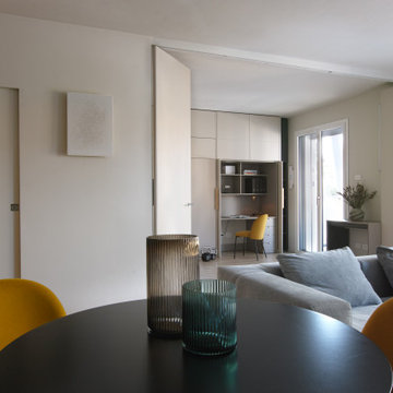 Appartamento flessibile con parete mobile e terrazzo abitabile – Milano Magenta