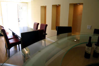 Inspiration for a modern home theater remodel in San Francisco