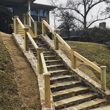 Flagstone Staircase/Low Voltage Lighting