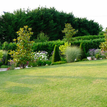 Jardin bucolique et structuré