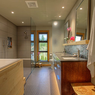 Ofuro Style Soaking Tub Bathroom Remodel