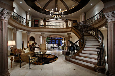 Large elegant marble floor foyer photo in Phoenix