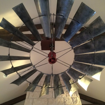 8' Windmill Ceiling Fan- Reproduction Vintage Finish