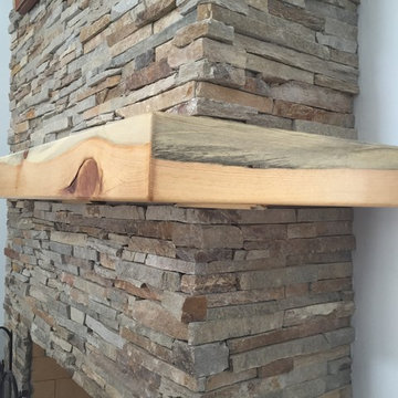 Beetle Kill Pine Furniture - Custom Mantle