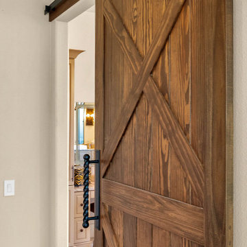 Master Bathroom Barn Door-Avenue of the Rushes