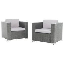 Tropical Outdoor Lounge Chairs by GDFStudio