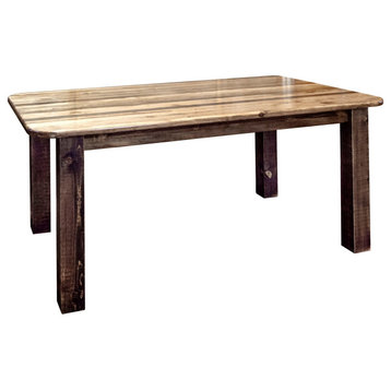 Homestead Collection 4 Post Dining Table, Stain/Clear Lacquer Finish