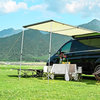 8.2x7.6 ft Car Side Awning Rooftop with LED Light Pull Out Tent Shelter Camping