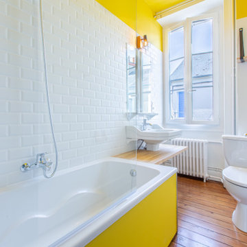 Rénovation en couleurs pour cette maison locative