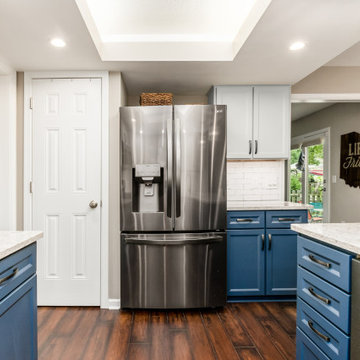 Two-Tone Kitchen Remodel Done With Cabinet Refacing