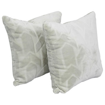 17" Jacquard Throw Pillows With Inserts, Set of 2, Agora Soap