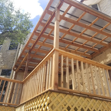 Enclosure and new deck