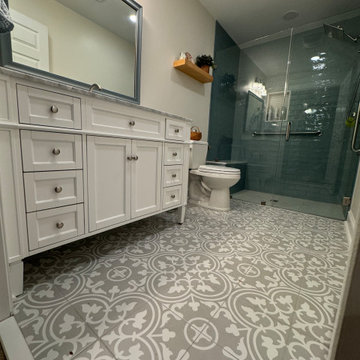 Curb-less shower
