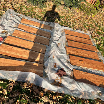 Engineered Hardwood Flooring Installation & Custom Stair Tread Renovation
