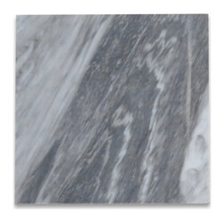 Stone Center Online - Bardiglio Gray Dark Grey Marble 12x12 Tile Polished, 100 sq.ft. - Wall And Floor Tile