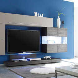 LC Mobili Modern Wall Unit Line 2-4 - $1,599.00 - Entertainment Centers And Tv Stands
