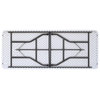 Correll 24"W x 48"D Economy Blow-Molded Plastic Folding Table in Gray Granite