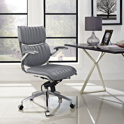 Modway Escape Mid Back Office Chair - SKU: EEI-1028-GRY - Office Chairs
