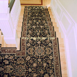 KAS Platinum Black - Red - Area Rugs